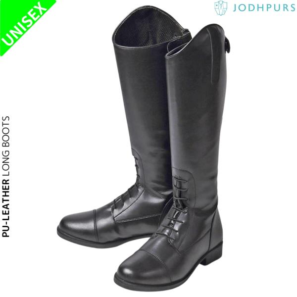 乗馬 ブーツ 乗馬用 JODHPURS 合皮ロングブーツ 乗馬用品 馬具