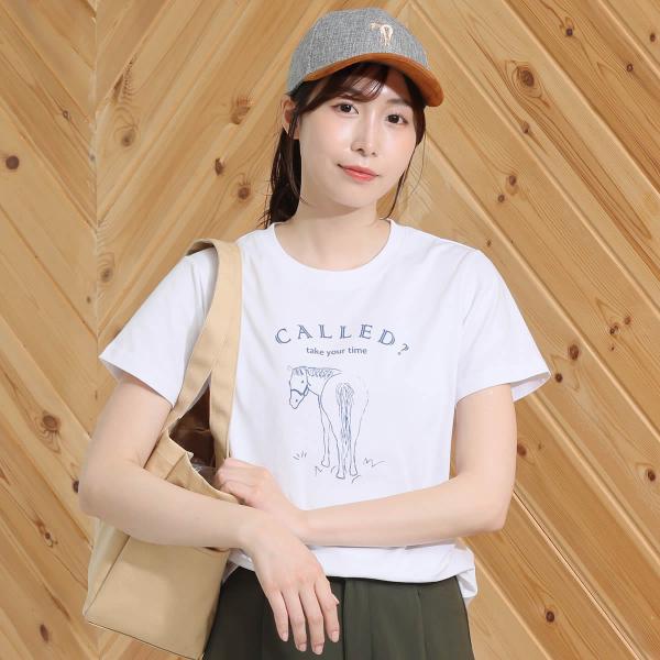 乗馬 Tシャツ タンクトップ Nico UVガード Tシャツ「CALLED？」レディース 乗馬用品 ...