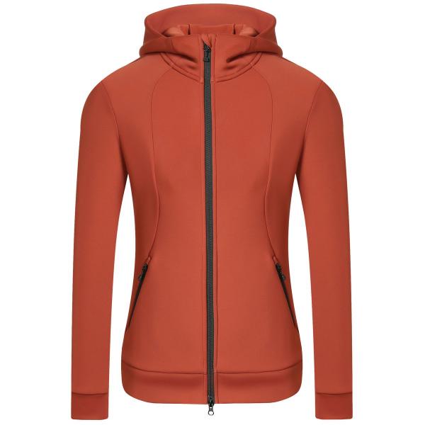 乗馬 トレーナー スウェット Covalliero ウエストシェイプ フーディー ジャケット レディ...