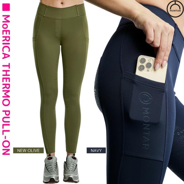 乗馬 キュロット ズボン パンツ montar モエリカ サーモ レギンス フルグリップ レディース...