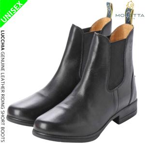 MORETTA ルッキア 本革 ライディング ショートブーツ 乗馬