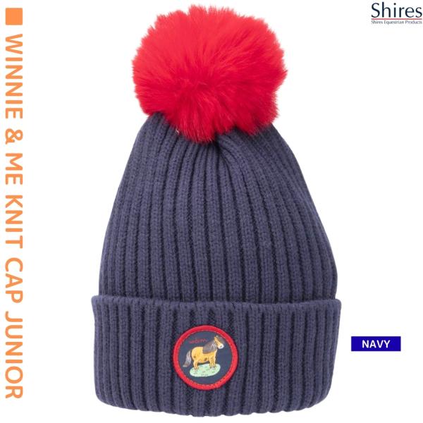 乗馬 帽子 キャップ Shires ウィニー＆ミー ニットキャップ ジュニア 乗馬用品 馬具