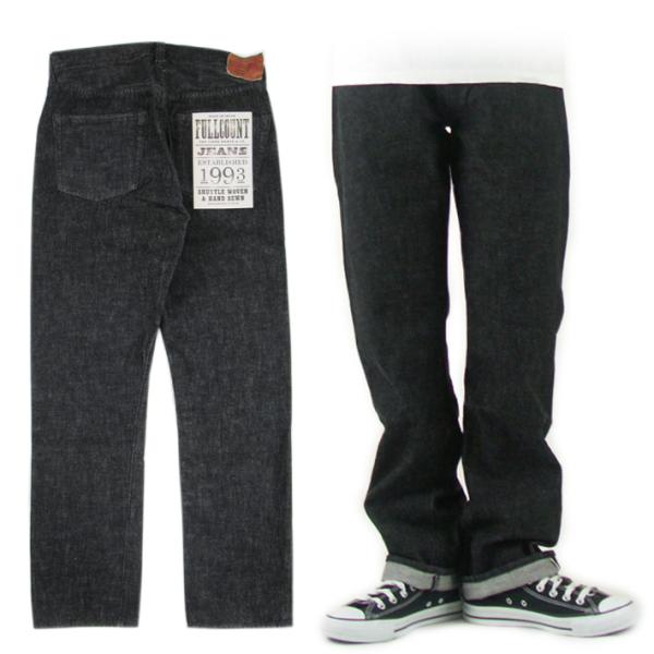 FULLCOUNT フルカウント 1101 ブラックデニム STRAIGHT DENIM ジーンズ ...