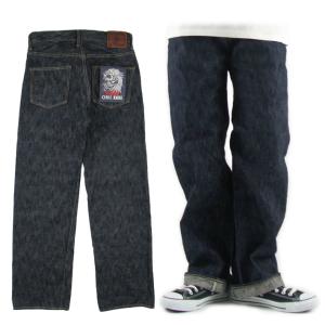 鬼デニム 200 鬼KASE 16oz 天然藍 歌舞伎耳 ワイドストレート ジーンズ