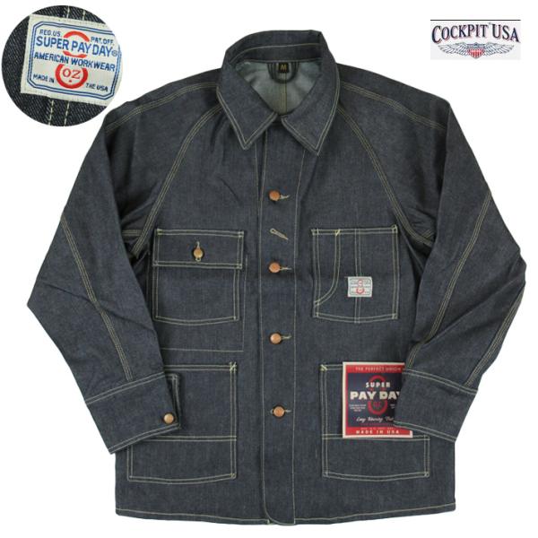 PAYDAY ペイデイ カバーオール USA Denim Work Man's Coat COCKP...