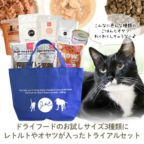 Ｊ＆Ｃ  ジョンココ トライアルセット （猫用）キャットフード お試し サンプル プレミアム