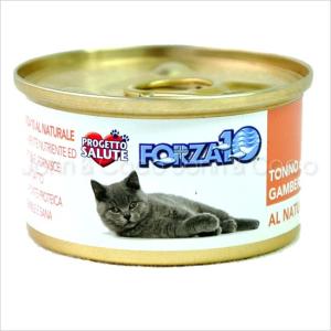 フォルツァ10 猫用 CAT プレミアム ナチュラルグルメ缶 ツナと小エビ75ｇ-X1