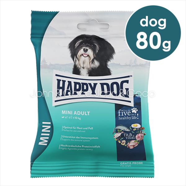 ハッピードッグ フィット＆バイタル ミニ アダルト 80g　小粒 ドッグフード ドライフード 成犬 ...