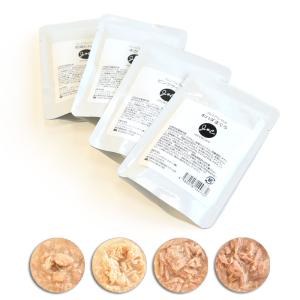 Ｊ＆Ｃ プレミアムパウチ アソートセット 50g×4個 犬 猫 ドッグフード キャットフード ウェット レトルト おかず トッピング｜john-coco