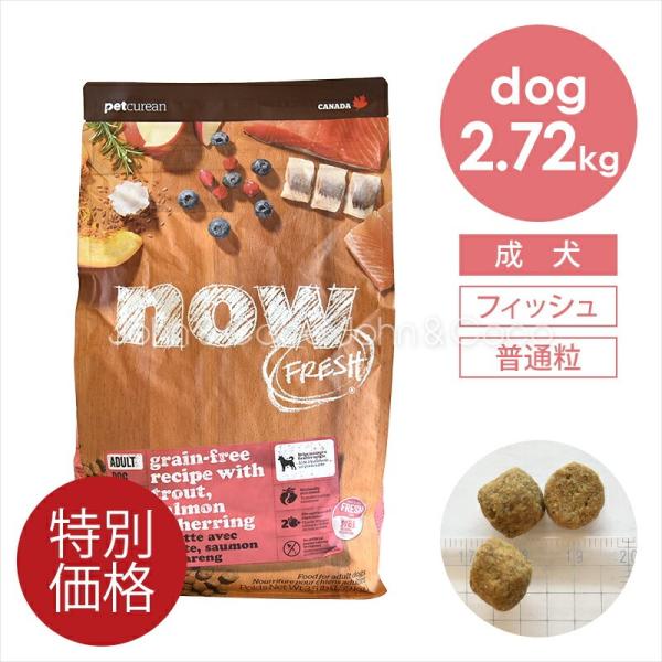 「特別価格」ナウ フレッシュ（NOW FRESH） グレインフリー フィッシュアダルト 2.72kg...