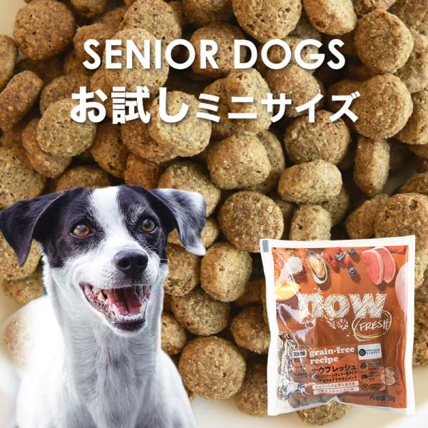 ナウフレッシュ DOG グレインフリー シニア&amp;ウェイトマネジメント お試しミニサイズ 50g シニ...