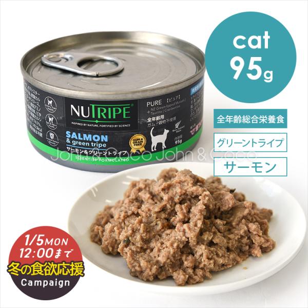 【冬の食欲応援キャンペーン！1/5(月)12時迄】ニュートライプ CAT ピュア サーモン＆グリーン...