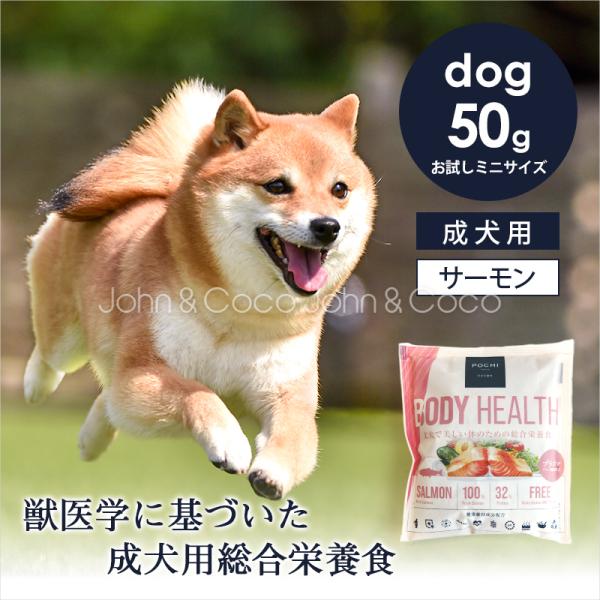 POCHI（ポチ） ボディヘルス ワイルドサーモン お試しミニサイズ50g 犬 ドッグフード ドライ...