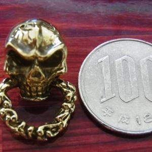 ドロップハンドル ネジ式 真鍮製 ブラス 金色...の詳細画像1