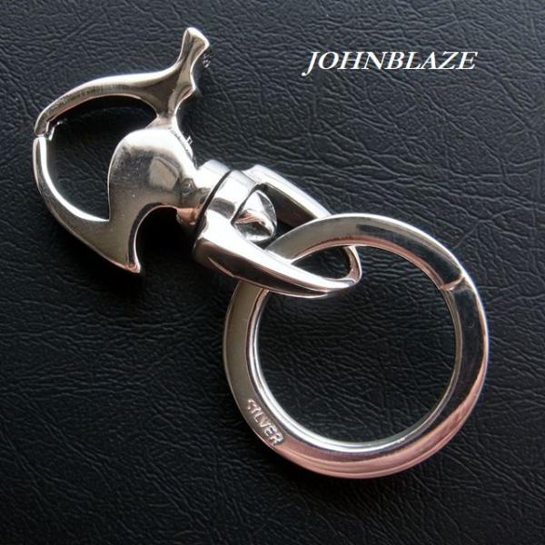 シルバ−925製 キーチェーン キーホルダー キーリング 小型 シンプル 無地 トリガースナップ開閉...