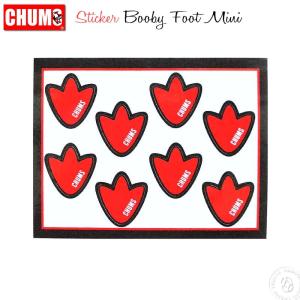 チャムス Chums ステッカーブービーフットミニ ch62-1475  Sticker Booby Foot Mini ワッペン シール パソコン ノート｜johnbull-jeans