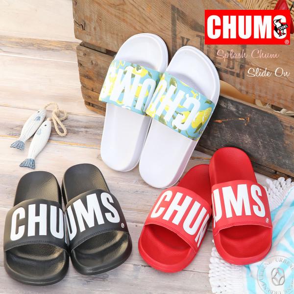 シャワーサンダル チャムス CHUMS チャムスロゴ スプラッシュスライドオン スポーティー 靴 ス...