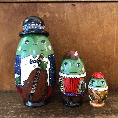 マトリョーシカ　イリナ工房　カエルバンド