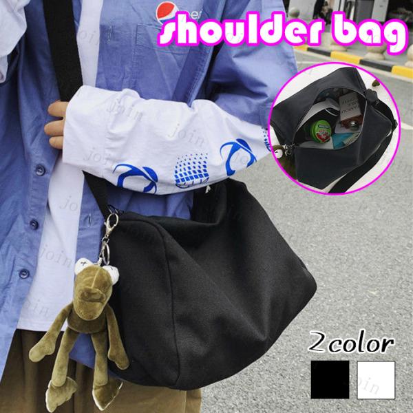 ショルダーバッグ レディース 斜めがけ (BA186#) 当日発送 2color キャンバスバッグ ...