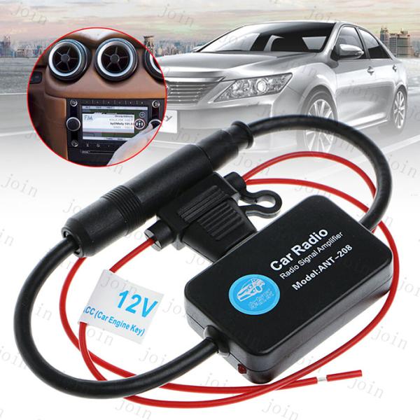 FMアンテナブースター 日本国内当日発送 fmアンテナ 信号増幅器 330mm 自動車 無線 信号 ...