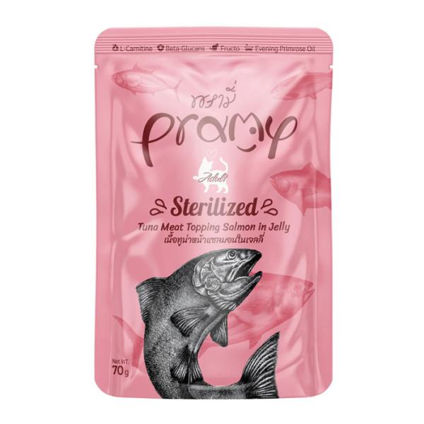プラミー ツナ・サーモンゼリー ステアライズド （避妊去勢ケア） 70g キャットフード