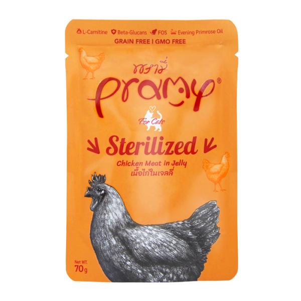 プラミー チキンゼリー ステアライズド （避妊去勢ケア） 70g キャットフード