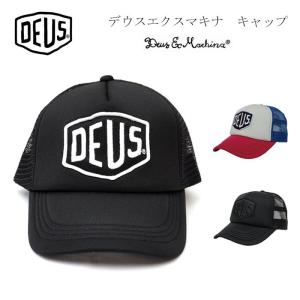 「在庫処分セール」デウスエクスマキナ Deus ex Machina メッシュキャップ メンズ キャップ 刺繍入り Baylands Trucker Cap スナップバック 帽子 父の日