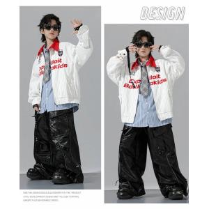 野球シャツ ストライプ柄 ホワイト ブルー ジ...の詳細画像4
