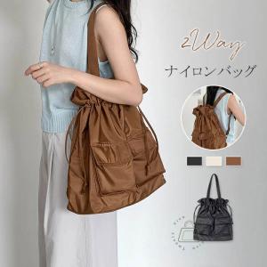 限定クーポンで3580円★巾着バッグ ショルダーバッグ レディース リュックサック 2wayバッグ 肩掛けバッグ ナイロン トートバッグ ドローストリング バッグ 軽い