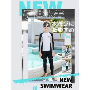男の子 水着 子供 ラッシュガード 長袖 ショ...の詳細画像1
