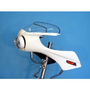 ロング/クリア 】 ロケットカウル用 スクリーン◇汎用 イノウエ コミネ