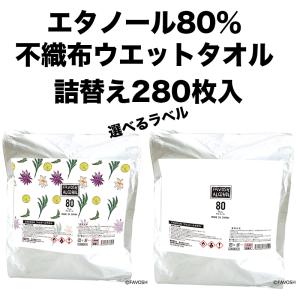 【詰替】エタノール80%厚手ウェットティッシュ ...の商品画像