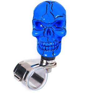 Bashineng 車スピナー 頭蓋骨 パワーハンドルコントロールノブ ハンドル カー用品 トラック 樹脂 汎用