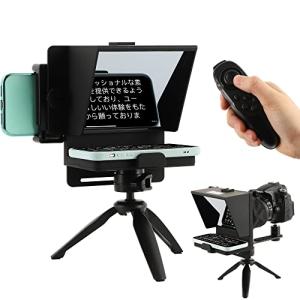 Spolehli スマホテレプロンプター デスクトリポッド/リモコン/日本語説明書付き スマホ/カメラ撮影可能インタビュー/スピーチ/ライブ