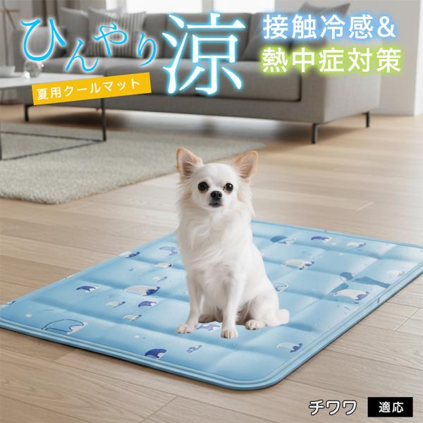 チワワ犬種 チワワ ペット クールマット ひんやりマット 犬 猫 夏用 冷感 ジェル 暑さ対策 熱中...