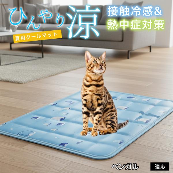 ベンガル猫種 ベンガル ペット クールマット ひんやりマット 犬 猫 夏用 冷感 ジェル 暑さ対策 ...