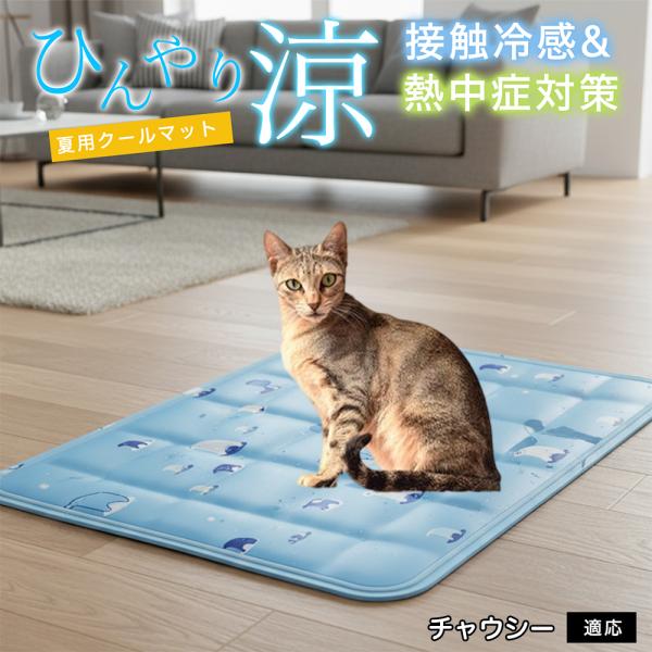 チャウシー猫種 チャウシー ペット クールマット ひんやりマット 犬 猫 夏用 冷感 ジェル 暑さ対...