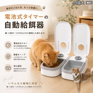四国犬種 四国 自動給餌器 タイマー式 犬 猫 1食 2食 自動餌やり機 電池式 留守番 ペット 小動物
