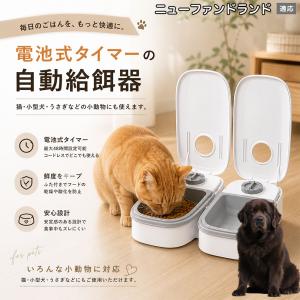 ニューファンドランド犬 ニューファン 自動給餌器 タイマー式 犬 猫 1食 2食 自動餌やり機 電池式 留守番 ペット 小動物