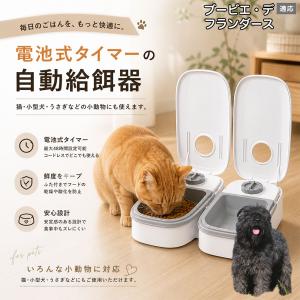 ブービエデフランダース犬 ブービエ 自動給餌器 タイマー式 犬 猫 1食 2食 自動餌やり機 電池式 留守番 ペット 小動物