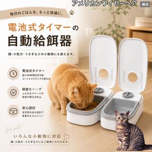 アメリカンワイヤーヘア猫 アメワイ 自動給餌器 タイマー式 犬 猫 1食 2食 自動餌やり機 電池式 留守番 ペット 小動物