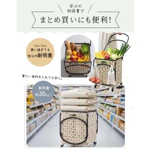 折りたたみ買い物カート 34L 大容量収納 キ...の詳細画像5