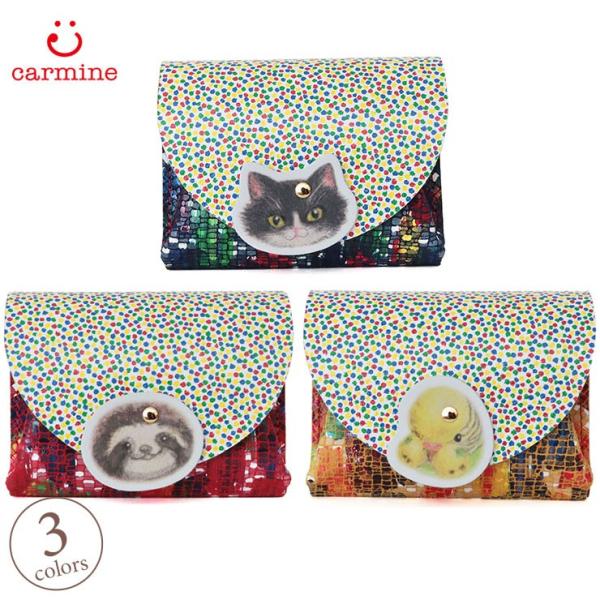 CARMINE 折り財布 カーマイン コンパクトウォレット モリー アニマル CWML