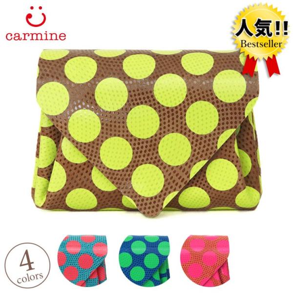 カーマイン 財布 CARMINE 折り財布 ミニウォレット DMW-NEON ネオンドット