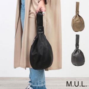 M.U.L. エムユーエル バッグ キャンディクラッチ ソフトダメージオイルブラック MUL-075｜jolisac