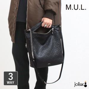 M.U.L. エムユーエル ショルダー バッグ キルティング 本革 mul040