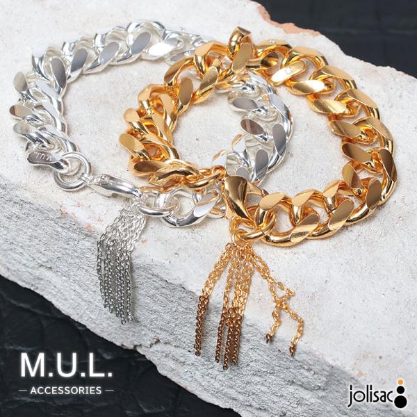 ブレスレット M.U.L. エムユーエル ダイヤモンドタッセルCチェーン MULA-036 ロングタ...