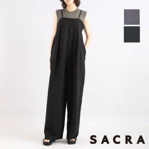 SACRA（サクラ） アセテートブライトツイル サロペット 125112051 正規