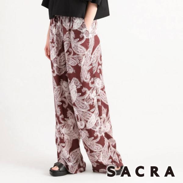 SACRA サクラ パンツ OVERLAP PAISLEY PANTS 125206113 正規品