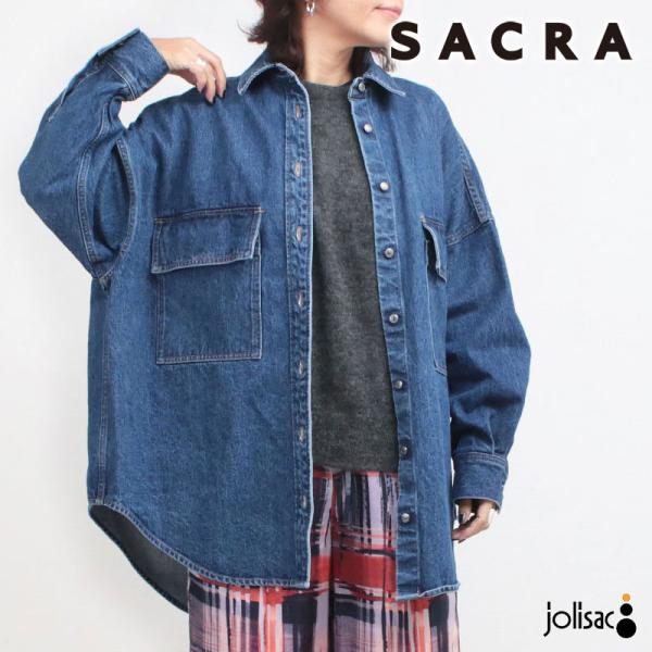 ジャケット デニム SACRA サクラ AUTHENTICデニムシャツジャケット 125609071...